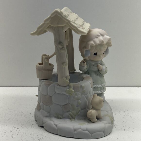 Precious Moments Wishing You Were Here 526916 Porcelain Musical - No Box - Picture 4 of 11